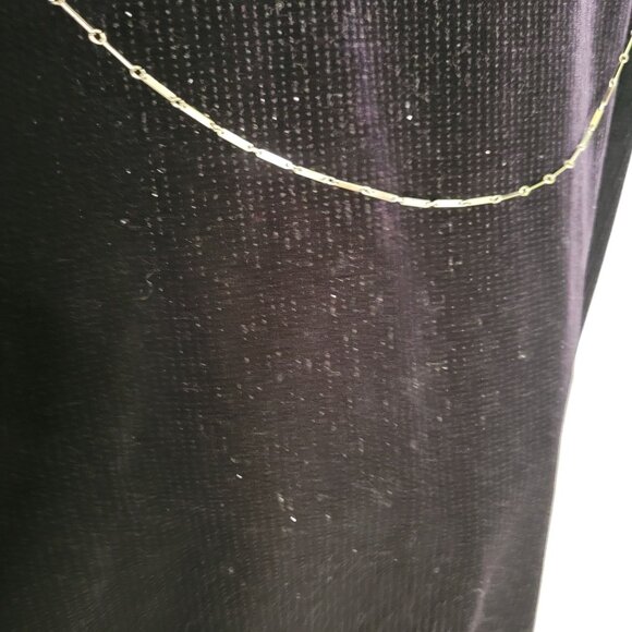 Vintage Y2K 90's Velvet Shift Dress Purple Party Cocktail Stretchy Mini Dress 8 - Picture 6 of 7